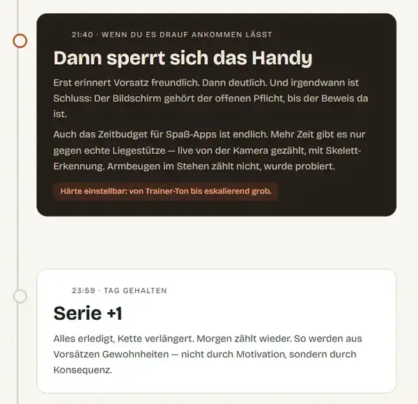 Wer es drauf ankommen lässt, dem sperrt sich das Handy, bis der Beweis da ist.